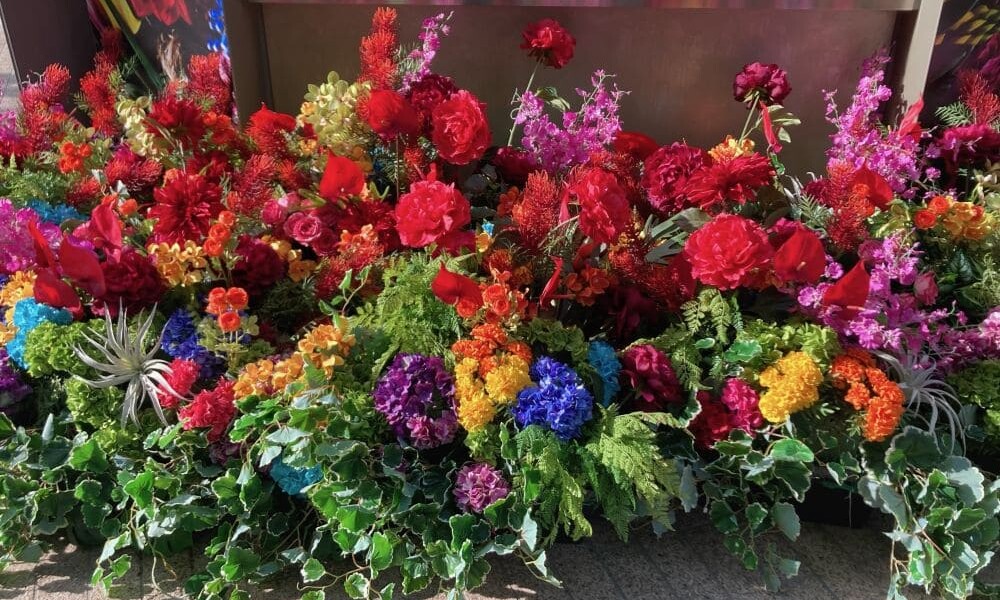 地面に植えられた花も素敵